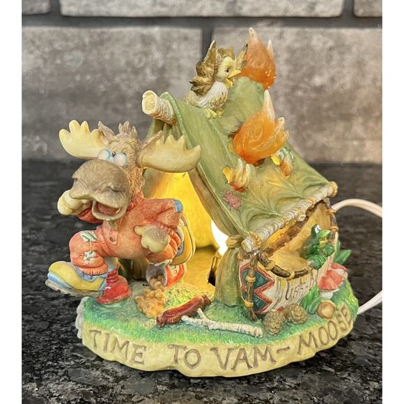 Enesco Moose Creek Crossing “Time to Vam-Moose” 1996 Nightlight #260746 - Picture 2 of 13
